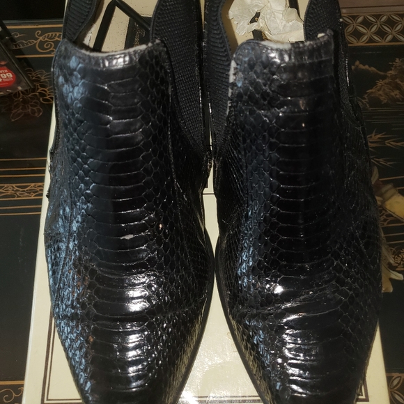 Genuine Snakeskin Ankle Boot - Picture 4 of 5